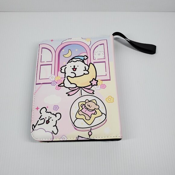 Moon Lab Studios TCG Zipper Binder Maltese Puppy on Carousel 20 Sleeves 4 Slots - Picture 2 of 7